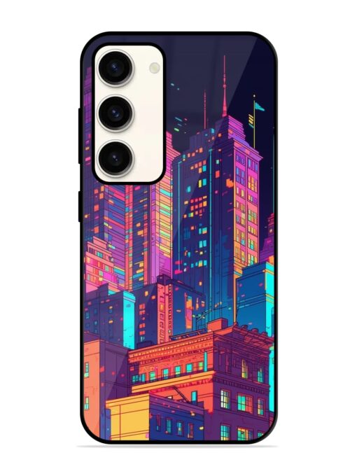 City View Glossy Metal Phone Cover for Samsung Galaxy S23 (5G) Zapvi