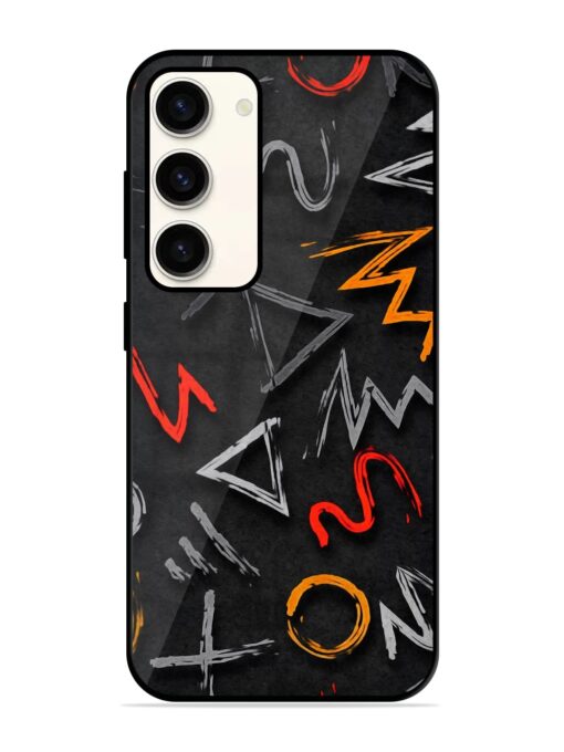 Grungy Graffiti Glossy Metal Phone Cover for Samsung Galaxy S23 (5G) Zapvi