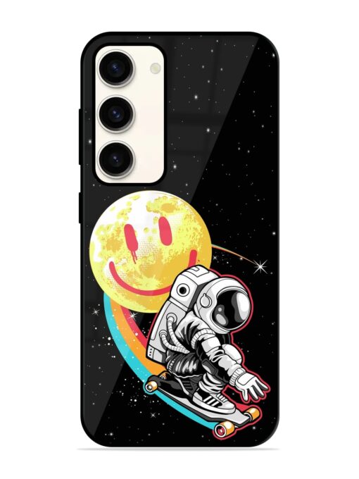 Astronaut Art Glossy Metal Phone Cover for Samsung Galaxy S23 (5G) Zapvi