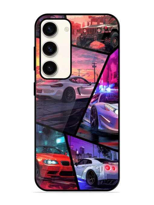 Ride In Pixels Glossy Metal Phone Cover for Samsung Galaxy S23 (5G)