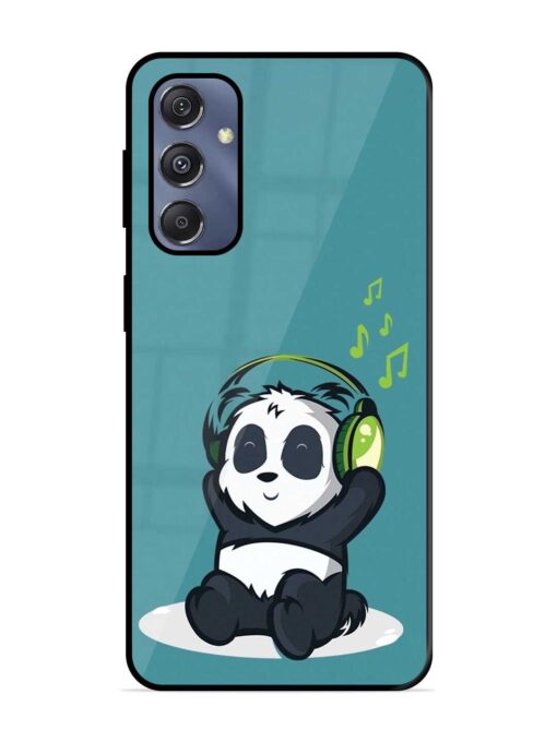 Music Panda Glossy Metal Phone Cover for Samsung Galaxy S23 Fe (5G) Zapvi