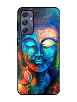 Buddha Painting Glossy Metal Phone Cover for Samsung Galaxy S23 Fe (5G)