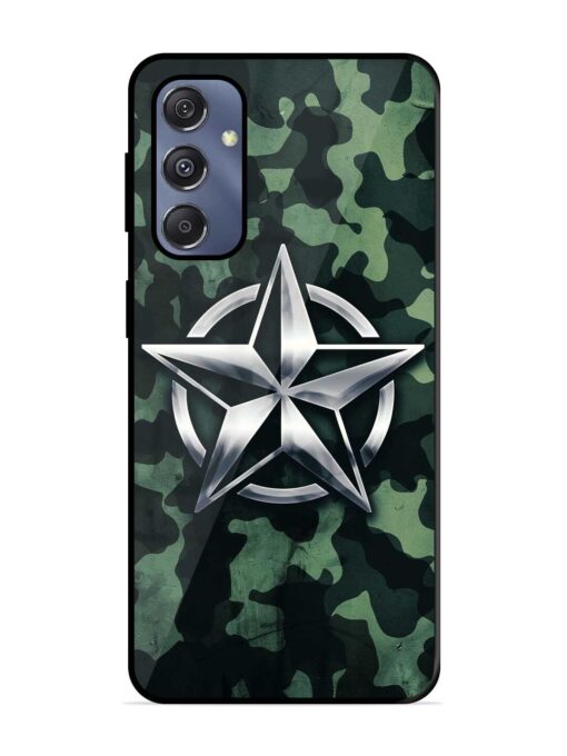 Indian Army Star Design Glossy Metal Phone Cover for Samsung Galaxy S23 Fe (5G) Zapvi