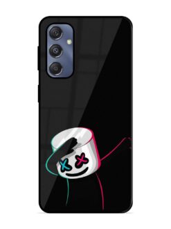 Black Marshmallow Glossy Metal Phone Cover for Samsung Galaxy S23 Fe (5G)