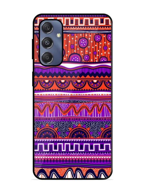 Ethnic Seamless Pattern Glossy Metal TPU Phone Cover for Samsung Galaxy S23 Fe (5G) Zapvi