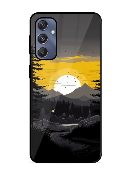 Sunset Vector Glossy Metal Phone Cover for Samsung Galaxy S23 Fe (5G) Zapvi