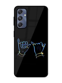 Symbolic Krishna Flute Glossy Metal Phone Cover for Samsung Galaxy S23 Fe (5G)