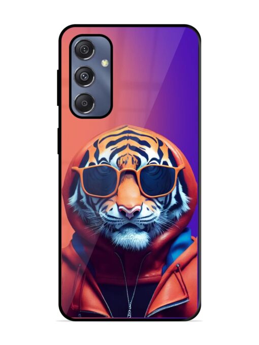 Tiger Animation Glossy Metal Phone Cover for Samsung Galaxy S23 Fe (5G) Zapvi