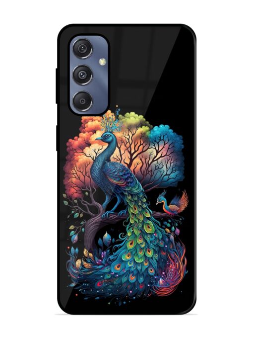 Peacock Tree Art Glossy Metal Phone Cover for Samsung Galaxy S23 Fe (5G) Zapvi