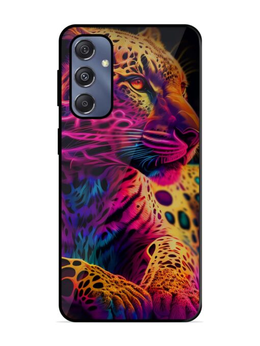 Leopard Art Glossy Metal Phone Cover for Samsung Galaxy S23 Fe (5G) Zapvi