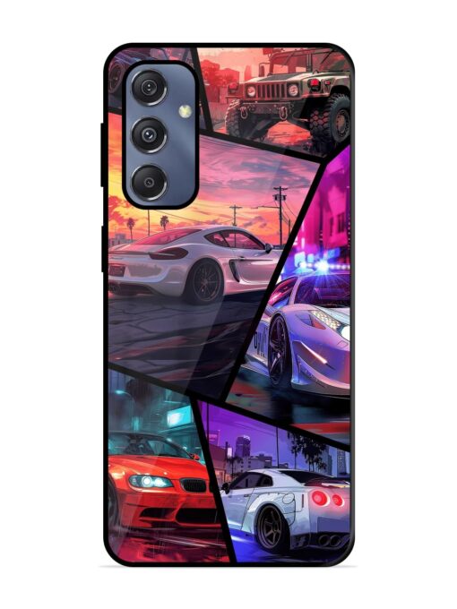 Ride In Pixels Glossy Metal Phone Cover for Samsung Galaxy S23 Fe (5G) Zapvi