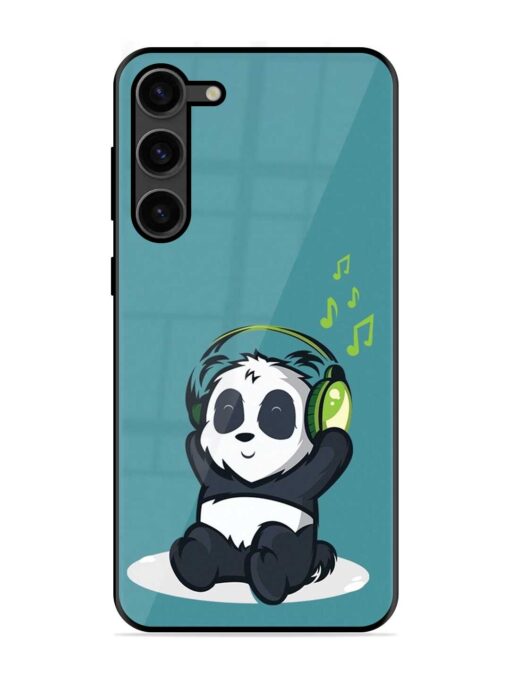 Music Panda Glossy Metal Phone Cover for Samsung Galaxy S23 Plus (5G) Zapvi