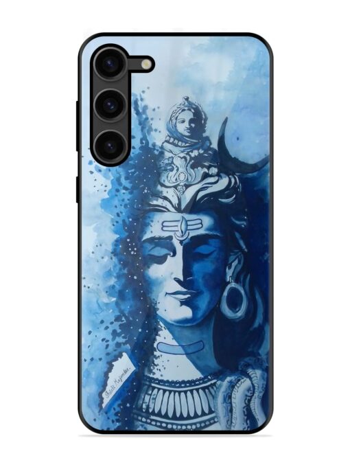 Shiv Art Glossy Metal Phone Cover for Samsung Galaxy S23 Plus (5G) Zapvi