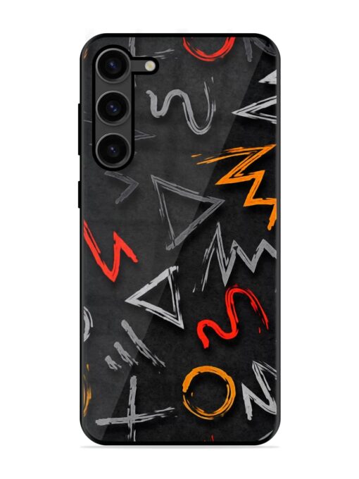 Grungy Graffiti Glossy Metal Phone Cover for Samsung Galaxy S23 Plus (5G) Zapvi