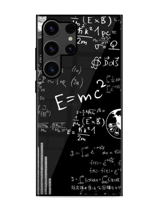 E=Mc2 Mass?Energy Equivalence Glossy Metal Phone Cover for Samsung Galaxy S23 Ultra Zapvi