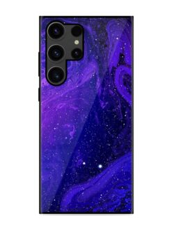 Galaxy Acrylic Abstract Art Glossy Metal Phone Cover for Samsung Galaxy S23 Ultra