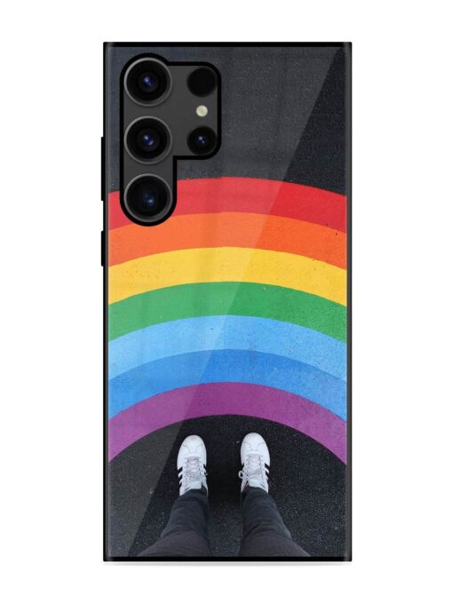 Legs Rainbow Glossy Metal TPU Phone Cover for Samsung Galaxy S23 Ultra Zapvi
