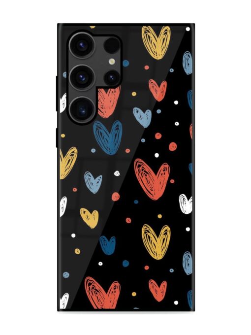 Happy Valentines Day Glossy Metal TPU Phone Cover for Samsung Galaxy S23 Ultra Zapvi