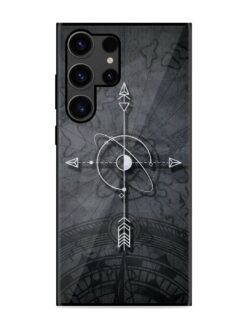 Lighting Cross Glossy Metal Phone Cover for Samsung Galaxy S23 Ultra