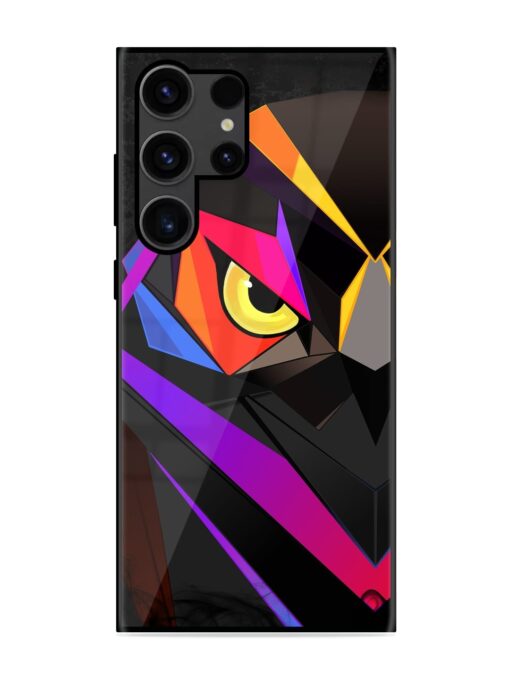 Wpap Owl Glossy Metal Phone Cover for Samsung Galaxy S23 Ultra Zapvi