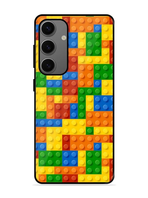 Building Blocks Glossy Metal TPU Phone Cover for Samsung Galaxy S24 (5G) Zapvi