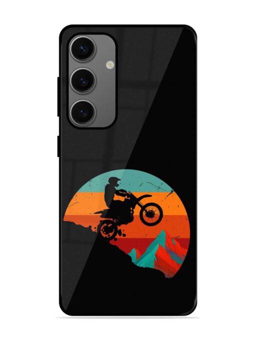 Mountain Bike Glossy Metal Phone Cover for Samsung Galaxy S24 (5G) Zapvi