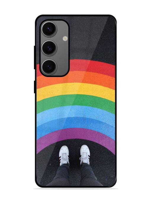 Legs Rainbow Glossy Metal TPU Phone Cover for Samsung Galaxy S24 (5G) Zapvi