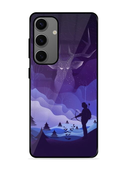 Deer Forest River Glossy Metal Phone Cover for Samsung Galaxy S24 (5G) Zapvi