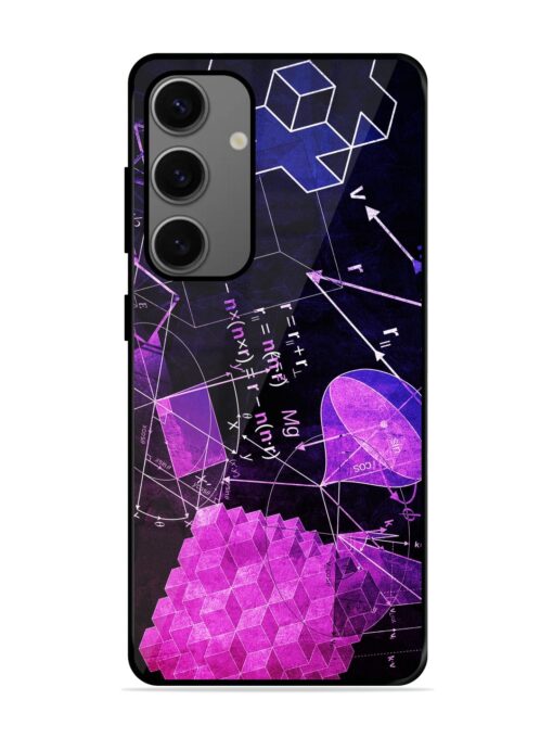 Math Physics Formula Art Glossy Metal Phone Cover for Samsung Galaxy S24 (5G) Zapvi