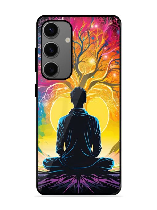 Mind Colourful Glossy Metal Phone Cover for Samsung Galaxy S24 (5G) Zapvi