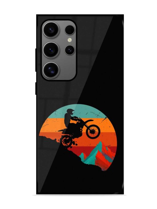 Mountain Bike Glossy Metal Phone Cover for Samsung Galaxy S24 Ultra (5G) Zapvi