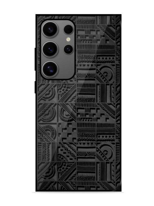 Seamless Pattern Glossy Metal Phone Cover for Samsung Galaxy S24 Ultra (5G) Zapvi