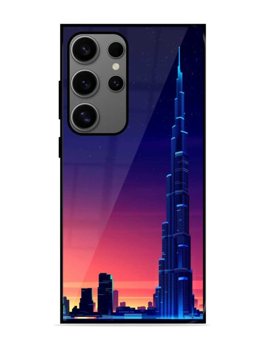 Burj Khalifa Abstract Glossy Metal Phone Cover for Samsung Galaxy S24 Ultra (5G) Zapvi