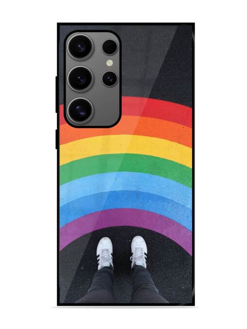 Legs Rainbow Glossy Metal TPU Phone Cover for Samsung Galaxy S24 Ultra (5G) Zapvi