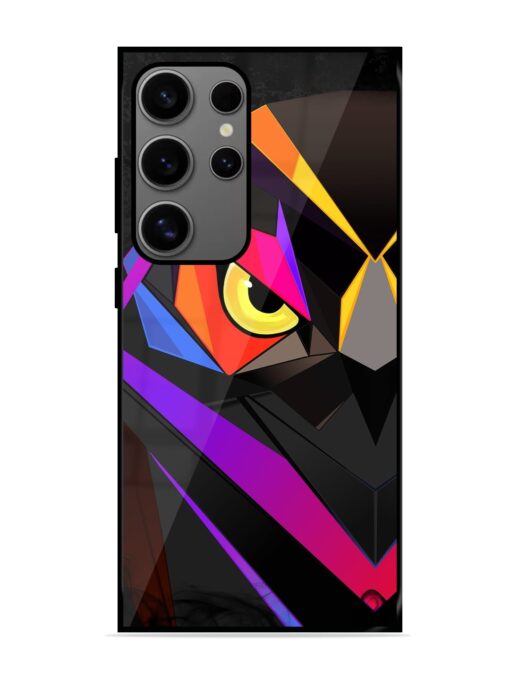 Wpap Owl Glossy Metal Phone Cover for Samsung Galaxy S24 Ultra (5G) Zapvi