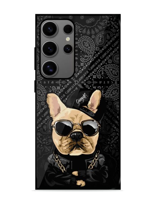 Gangsta Cool Sunmetales Dog Glossy Metal Phone Cover for Samsung Galaxy S24 Ultra (5G) Zapvi