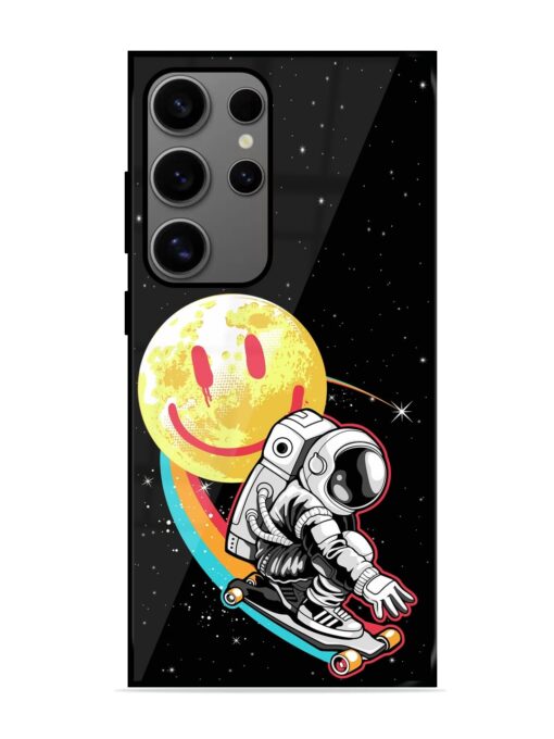 Astronaut Art Glossy Metal Phone Cover for Samsung Galaxy S24 Ultra (5G) Zapvi