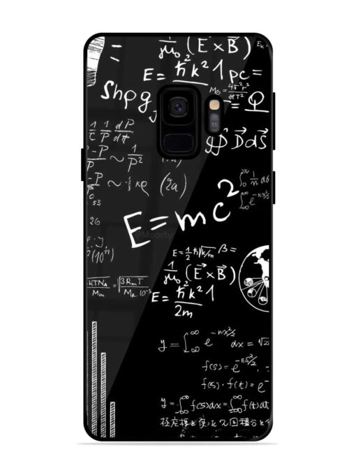 E=Mc2 Mass?Energy Equivalence Glossy Metal Phone Cover for Samsung Galaxy S9 Zapvi