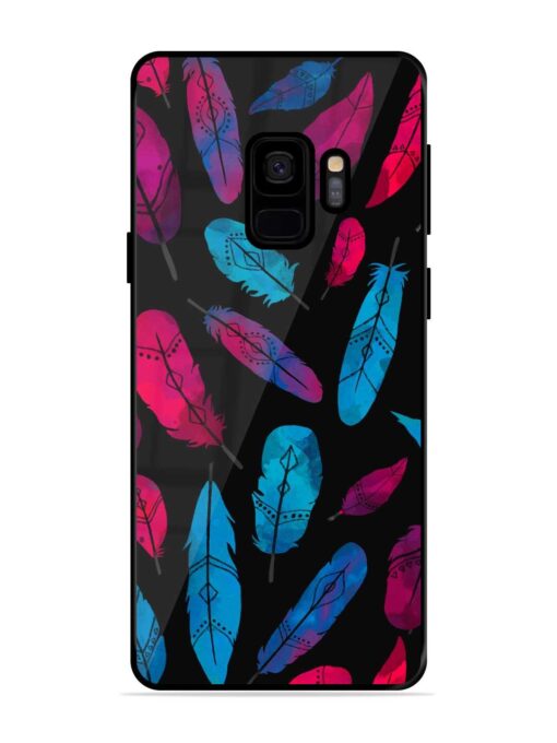 Feather Art Glossy Metal Phone Cover for Samsung Galaxy S9 Zapvi