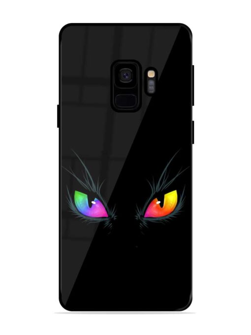 Cat Eyes Glossy Metal Phone Cover for Samsung Galaxy S9 Zapvi