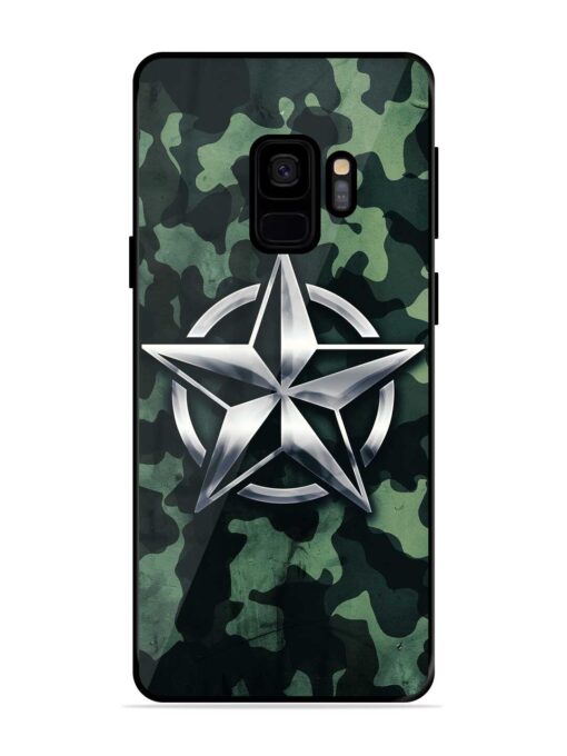 Indian Army Star Design Glossy Metal Phone Cover for Samsung Galaxy S9 Zapvi