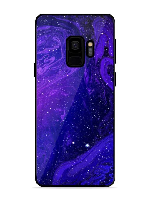 Galaxy Acrylic Abstract Art Glossy Metal Phone Cover for Samsung Galaxy S9 Zapvi