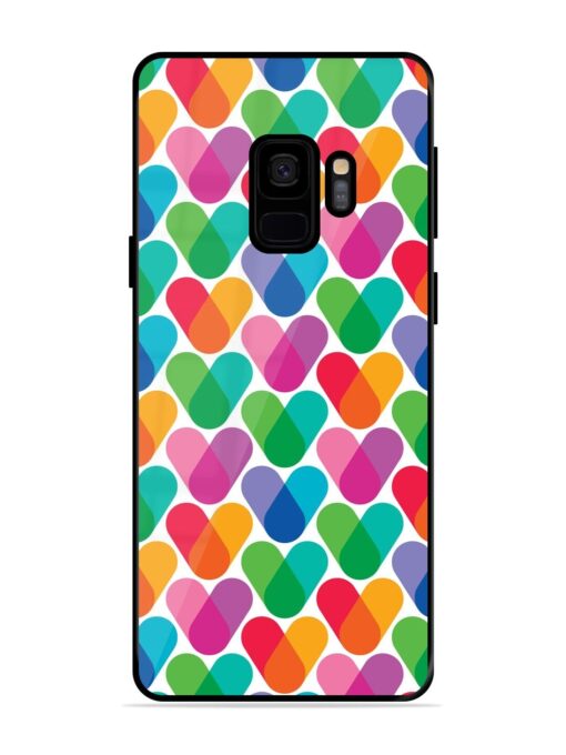 Overlapping Colors Colorful Glossy Metal TPU Phone Cover for Samsung Galaxy S9 Zapvi