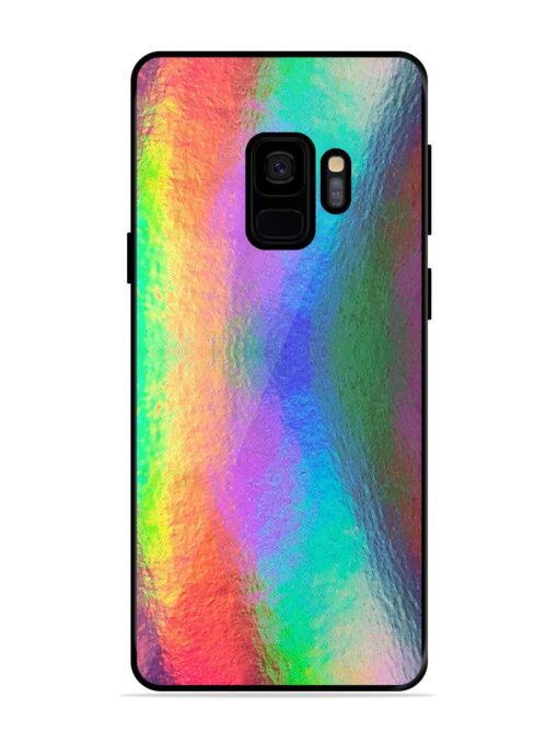 Colorful Holographic Background Glossy Metal TPU Phone Cover for Samsung Galaxy S9 Zapvi