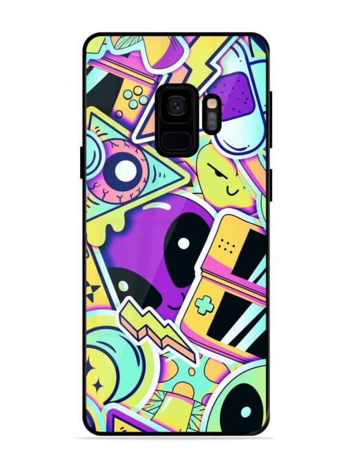 Scratch Art Glossy Metal Phone Cover for Samsung Galaxy S9 Zapvi