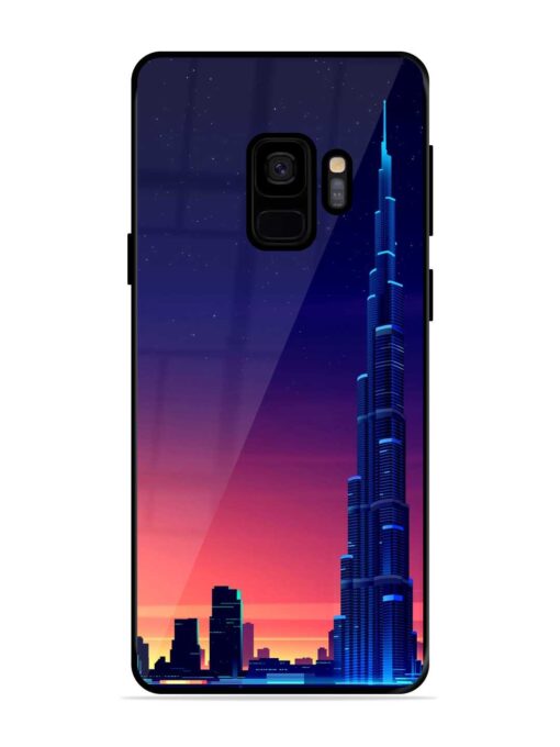 Burj Khalifa Abstract Glossy Metal Phone Cover for Samsung Galaxy S9 Zapvi