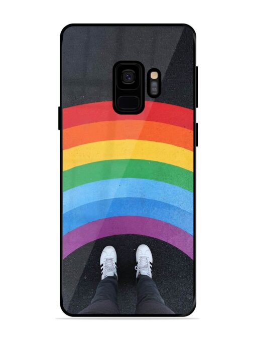 Legs Rainbow Glossy Metal TPU Phone Cover for Samsung Galaxy S9 Zapvi