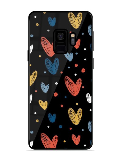 Happy Valentines Day Glossy Metal TPU Phone Cover for Samsung Galaxy S9 Zapvi