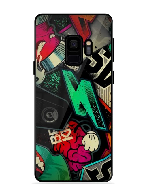 Graffiti Art Glossy Metal Phone Cover for Samsung Galaxy S9 Zapvi