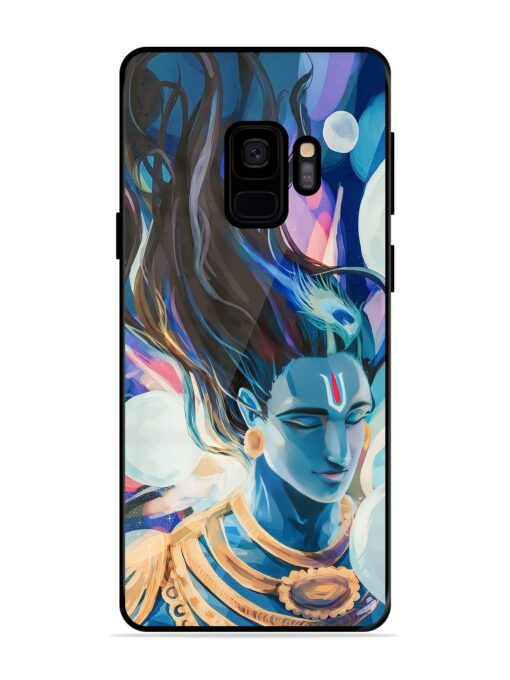 Bhagwan Sri Krishna Glossy Metal Phone Cover for Samsung Galaxy S9 Zapvi